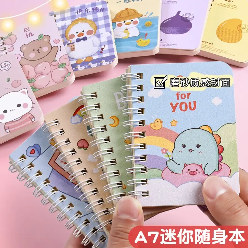 Mini cuaderno de bolsillo con espiral